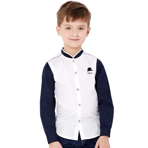 burberry junior boywhite casual shirt long sleeve|Boys’ Polos & T.